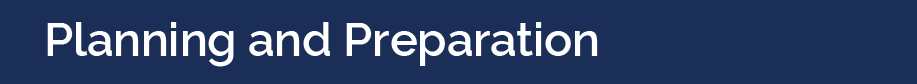 Link to Planning and Preparation Resources